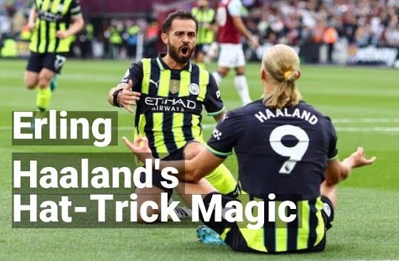 Erling Haaland đạt cột mốc 11 hat-trick cho Manchester City